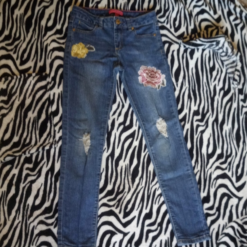 Girls Betsey Johnson skinny jeans